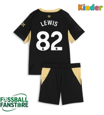 Manchester City Rico Lewis #82 Replik Auswärtstrikot Kinder 2026-27 Kurzarm (+ Kurze Hosen)